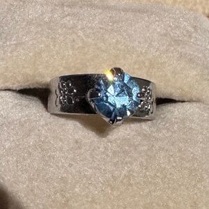 💙✨ Petite Blue Crystal Toe or Pinky Ring — Delicate Sparkle, Luxe Impact ✨💙